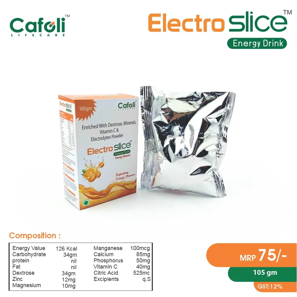 Electroslice Energy Drink at the best price in PCD Pharma Franchise for Nutritional Supplement, Electrolyte Balance.